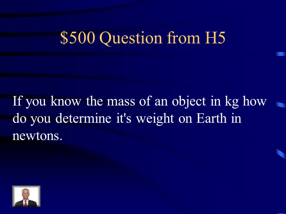 $400 Answer from H5 Terminal velocity