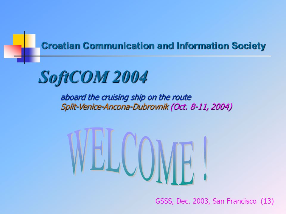 Croatian Communication and Information Society GSSS, Dec.