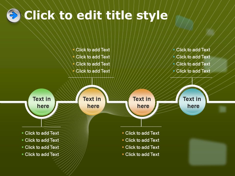 Click to edit title style  Click to add Text Text in here  Click to add Text