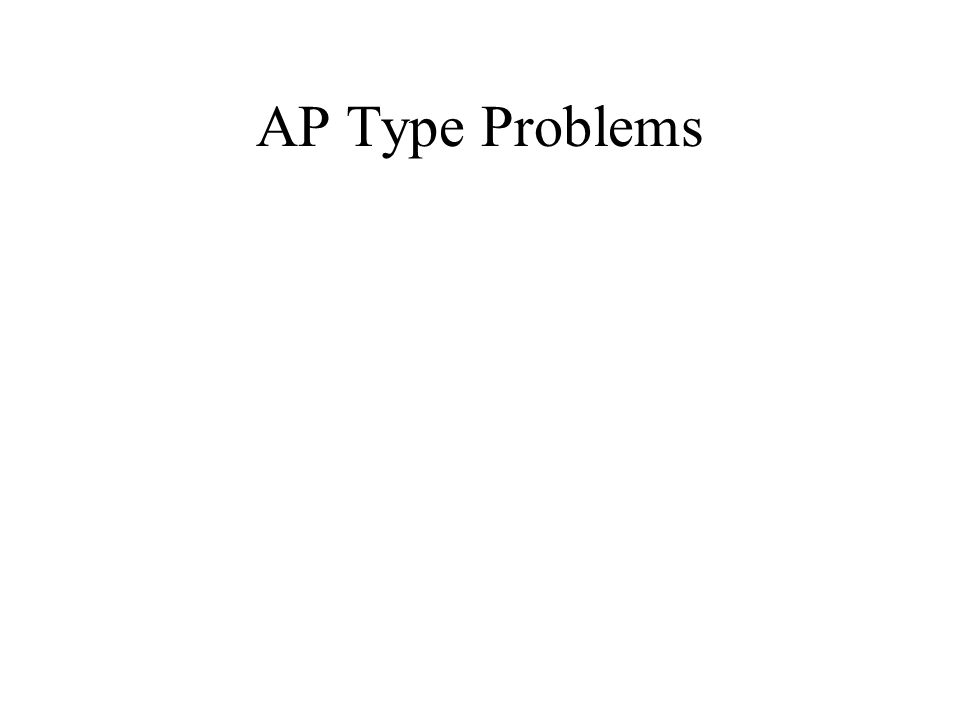 AP Type Problems