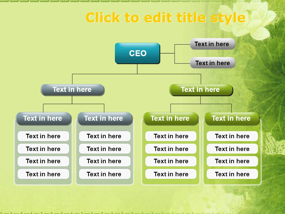 Click to edit title style CEO Text in here