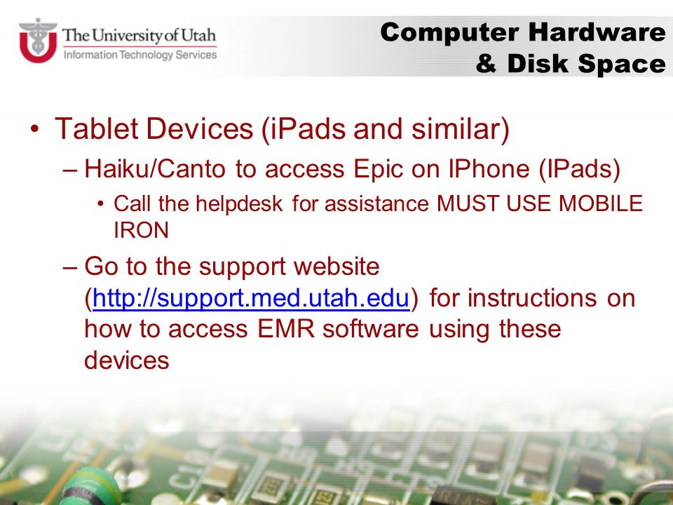 University Health Care Computer Systems Fellows Residents
