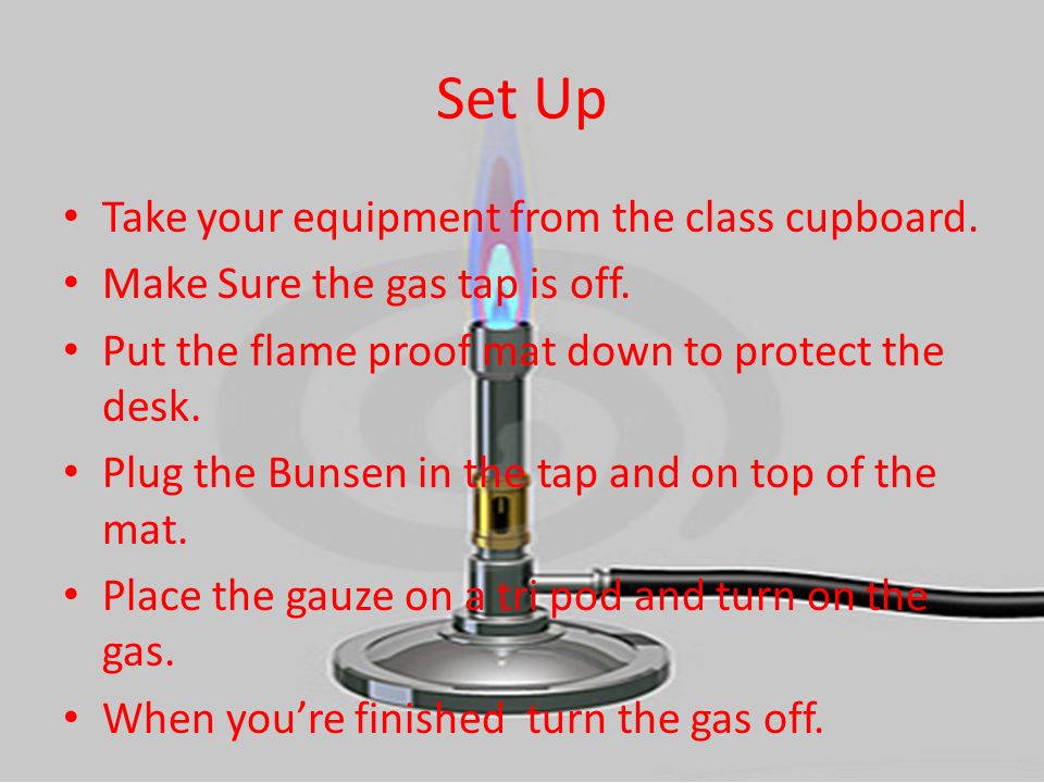 Bunsen Burners How to use a Bunsen burner Safely By Thomas Lewzey. - ppt  download