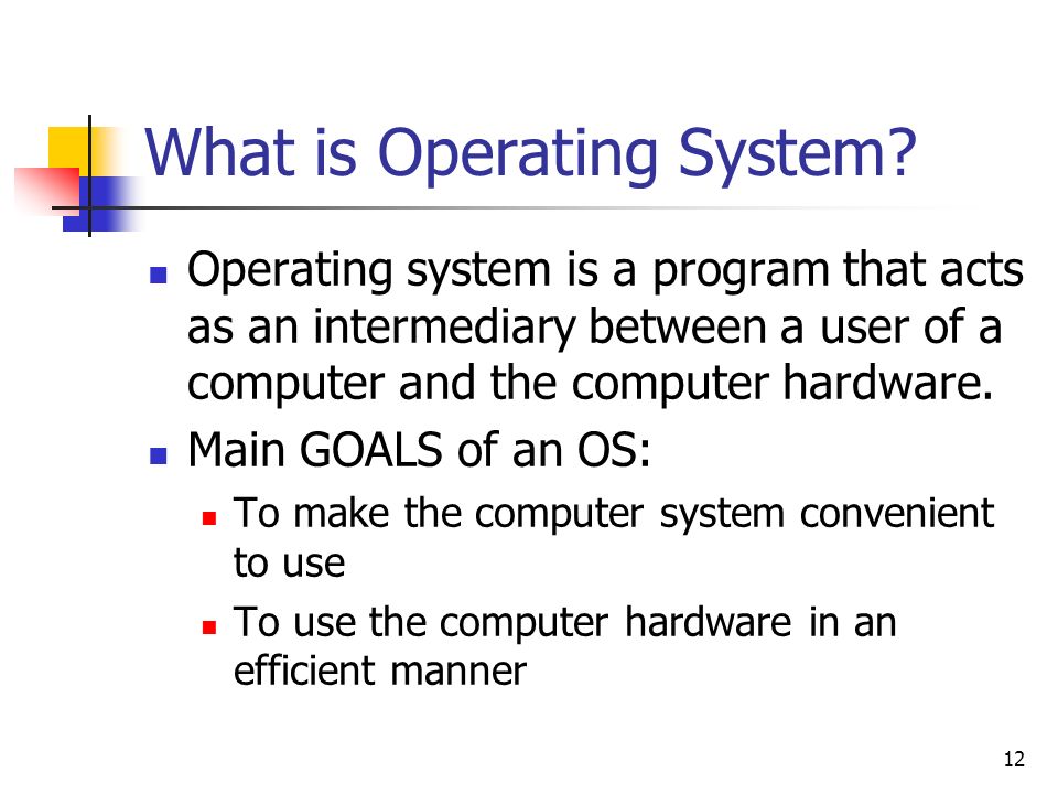 Operating system презентация