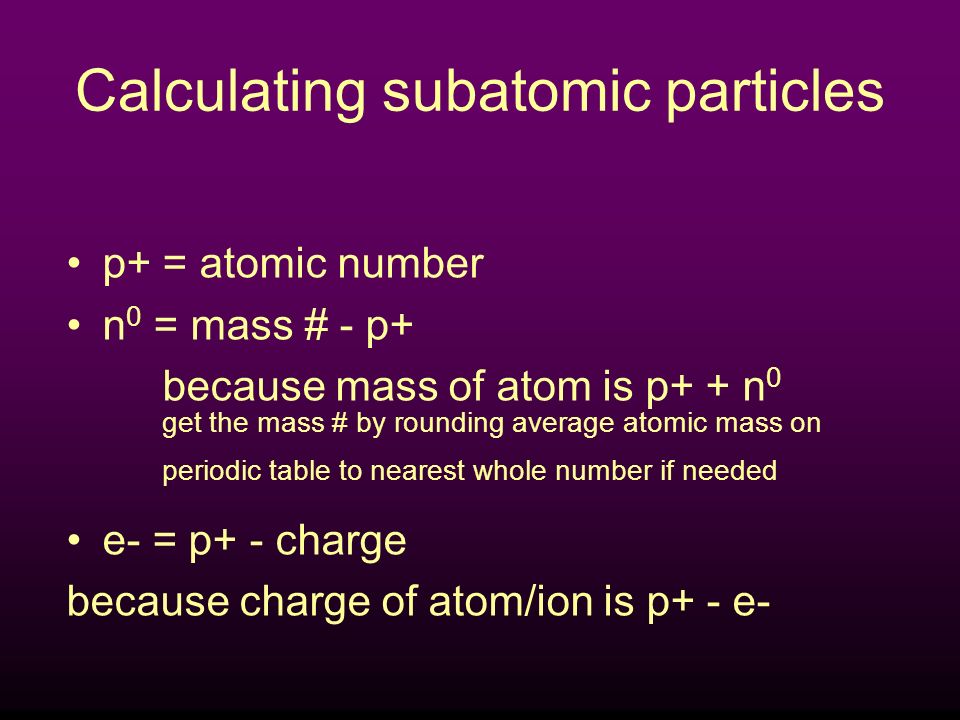 ATOMIC STRUCTURE the number of protons and neutrons in an atom the number of protons in an atom He 4 2 Atomic number Atomic mass number of electrons = number of protons