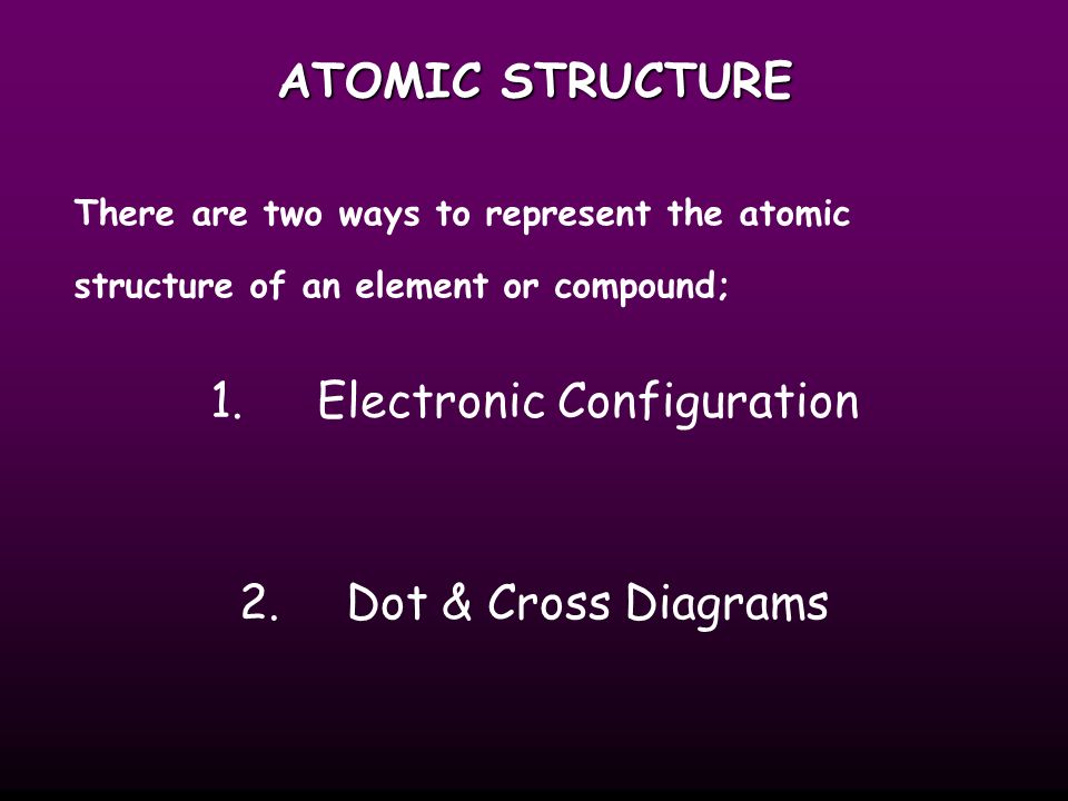 ATOMIC STRUCTURE Electrons are arranged in Energy Levels or Shells around the nucleus of an atom.