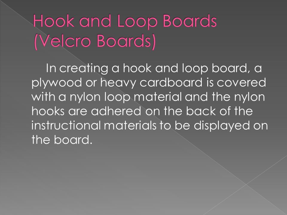 Hook and sale loop board