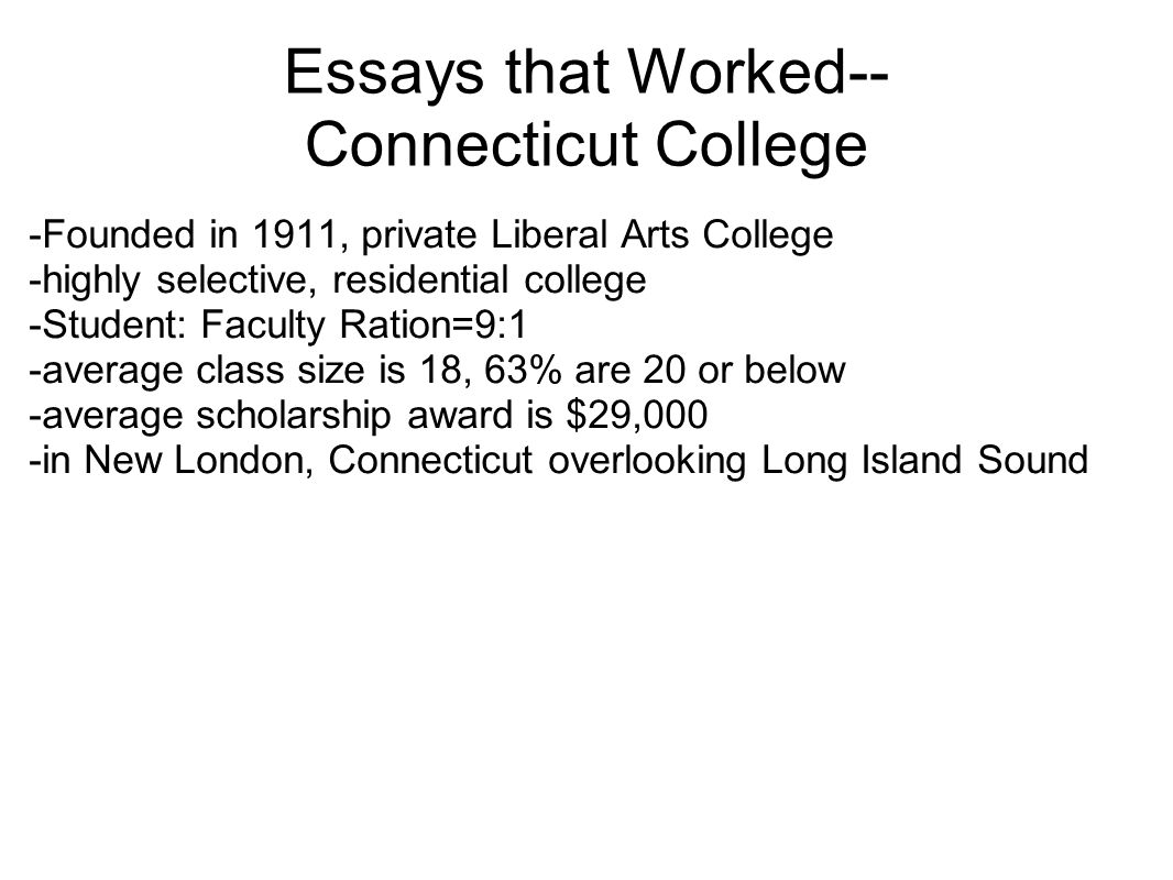 Todays Objective Analyze Effective Essay Organization And Balance Essays That Worked Connecticut College