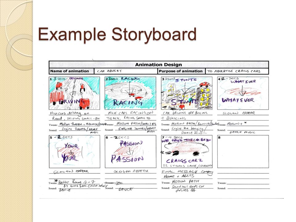 Example Storyboard