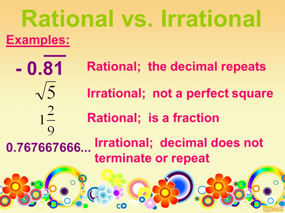 Rational vs.
