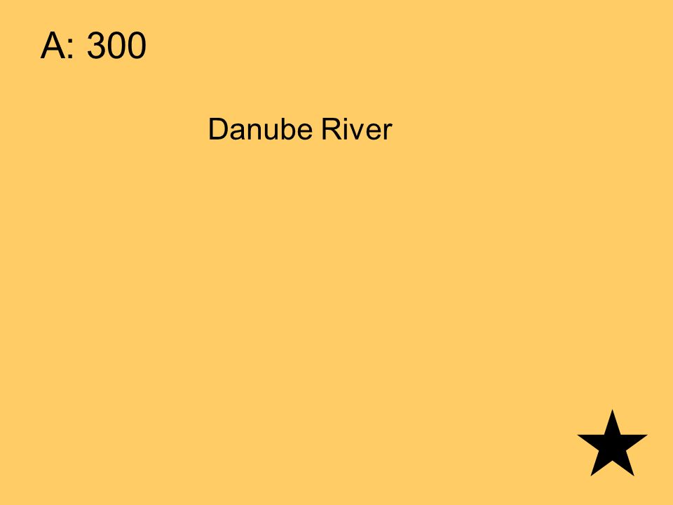 A: 300 Danube River