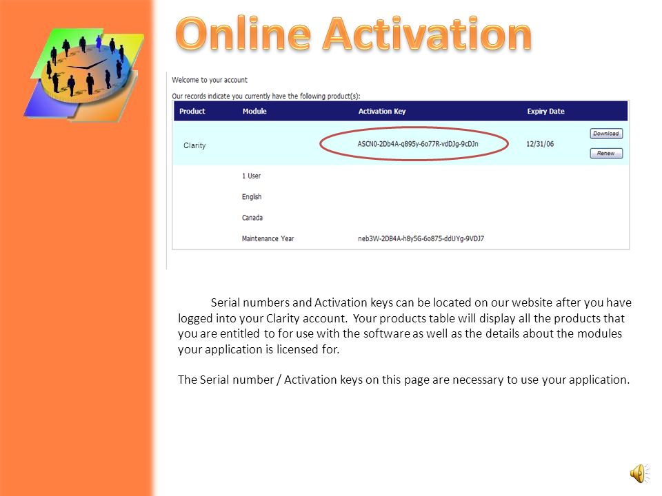 To activate online fill out the serial number, company name and  address in the appropriate fields.