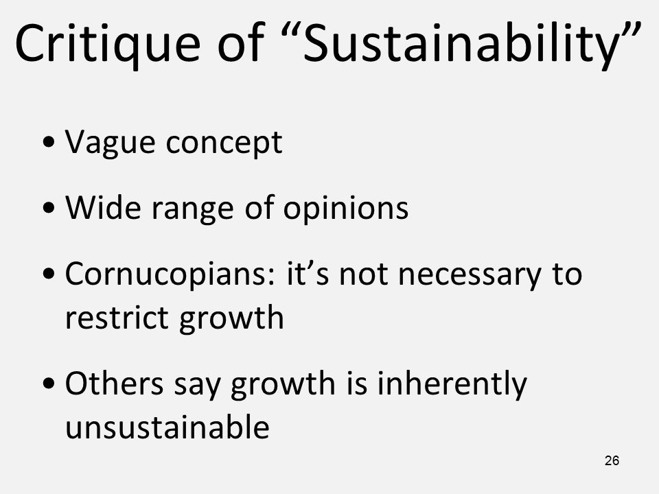 Image result for critique of sustainability