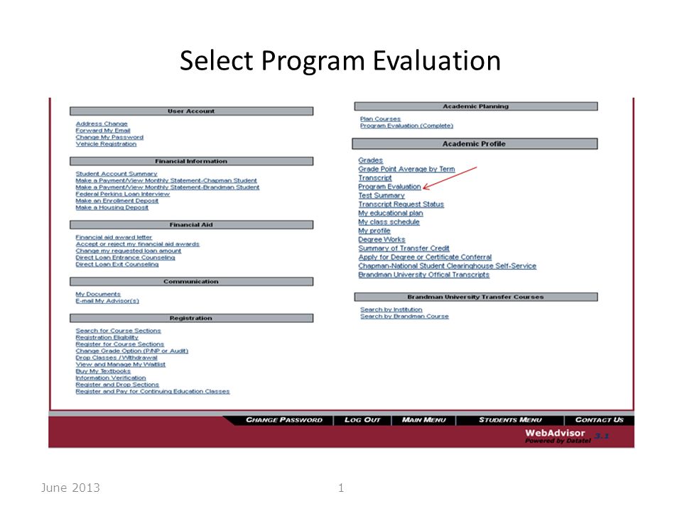Select Program Evaluation June 2013 Select Program Evaluation 1