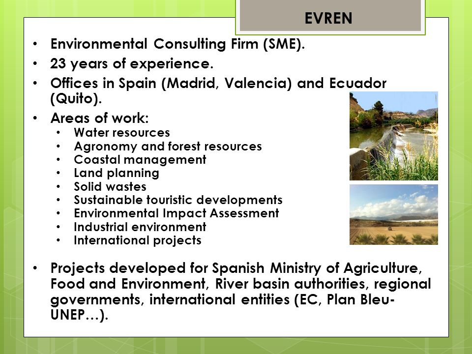 Environmental Consulting Firm (SME). 23 years of experience.