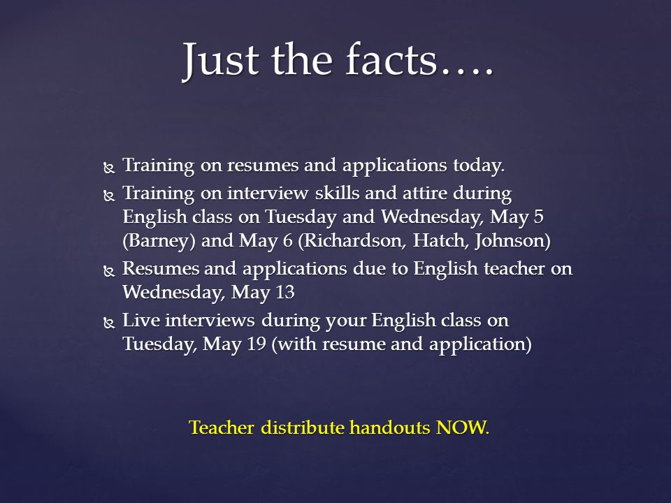 applications resumes and interviews how to land the job ppt download distribute resumes