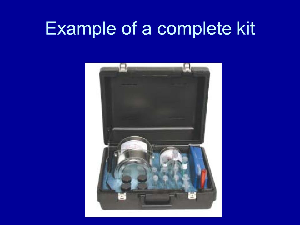 Example of a complete kit