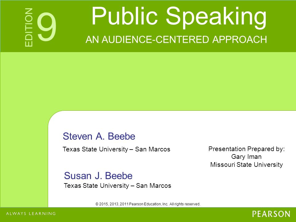 Public Speaking An Audiencecentered Approach Pdf Download