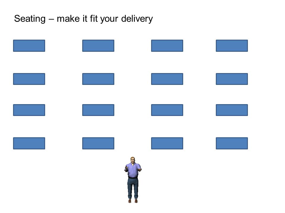 Seating – make it fit your delivery
