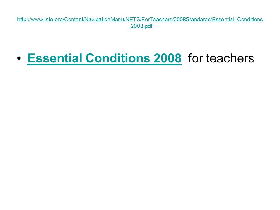 _2008.pdf Essential Conditions 2008 for teachersEssential Conditions 2008