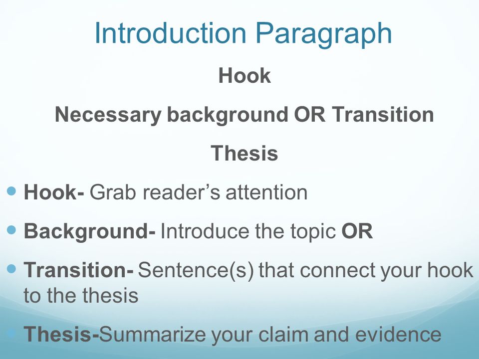 hook in introduction paragraph