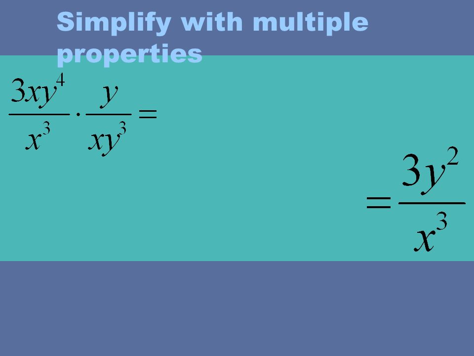 Simplify with multiple properties