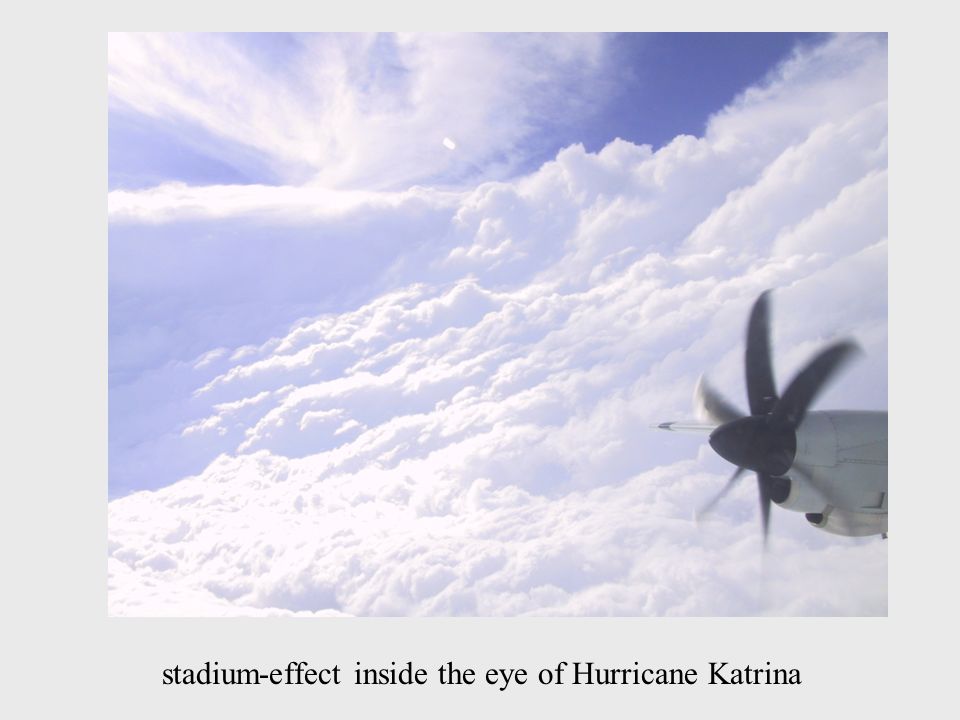 stadium-effect inside the eye of Hurricane Katrina