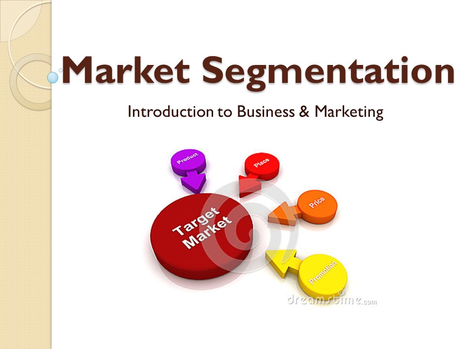 Market Segmentation Introduction to Business & Marketing