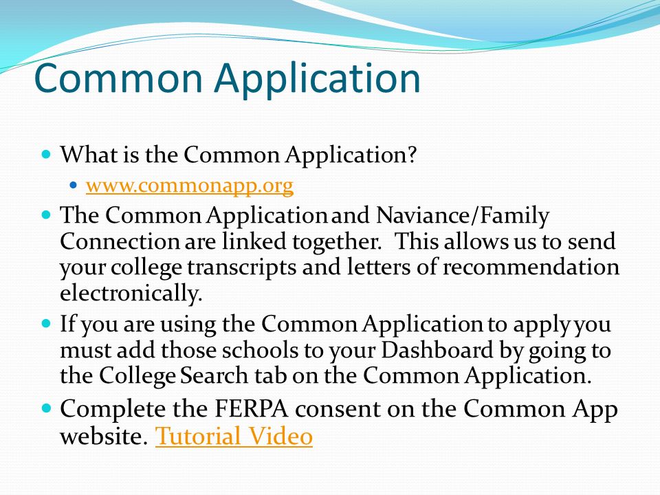Common Application What is the Common Application.