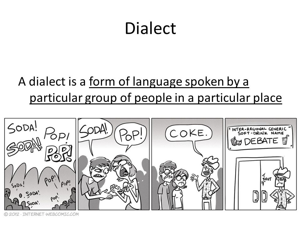 Dialect A dialect is a form of language spoken by a particular group of people in a particular place