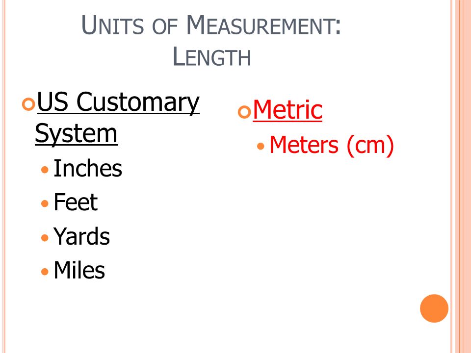 W HAT IS THE ORDER OF THE METRIC SYSTEM .