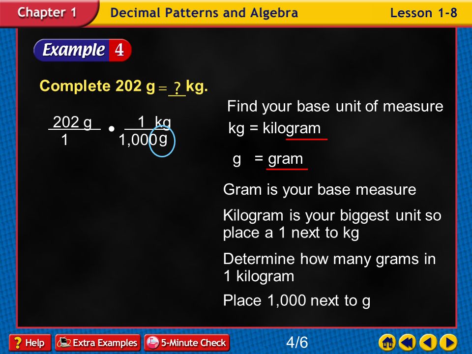 Example 8-4a Complete 202 g kg.