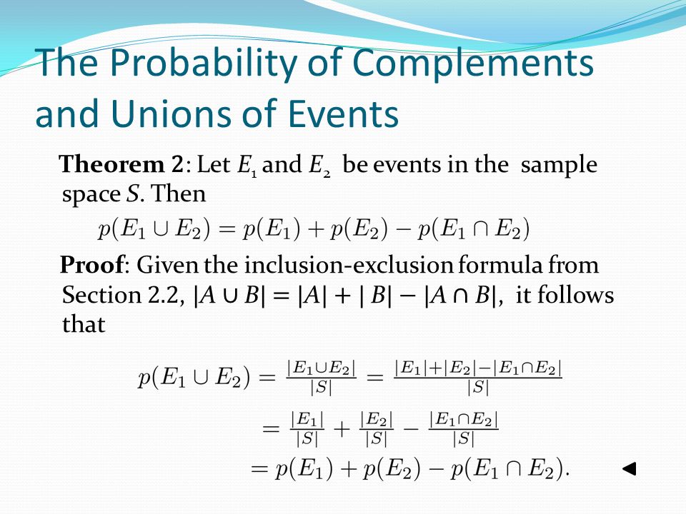 Section 7.1. Section Summary Finite Probability Probabilities of 