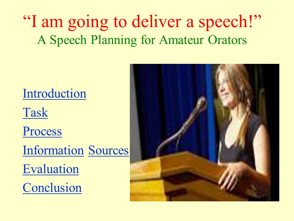 amateur speeches