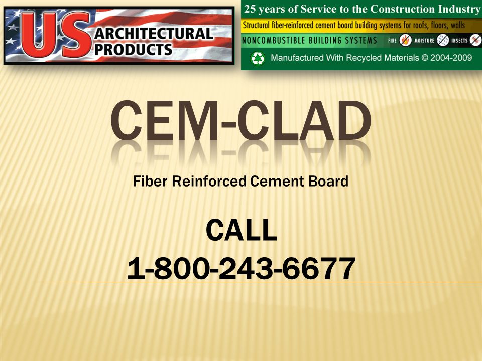 Fiber Reinforced Cement Board CALL