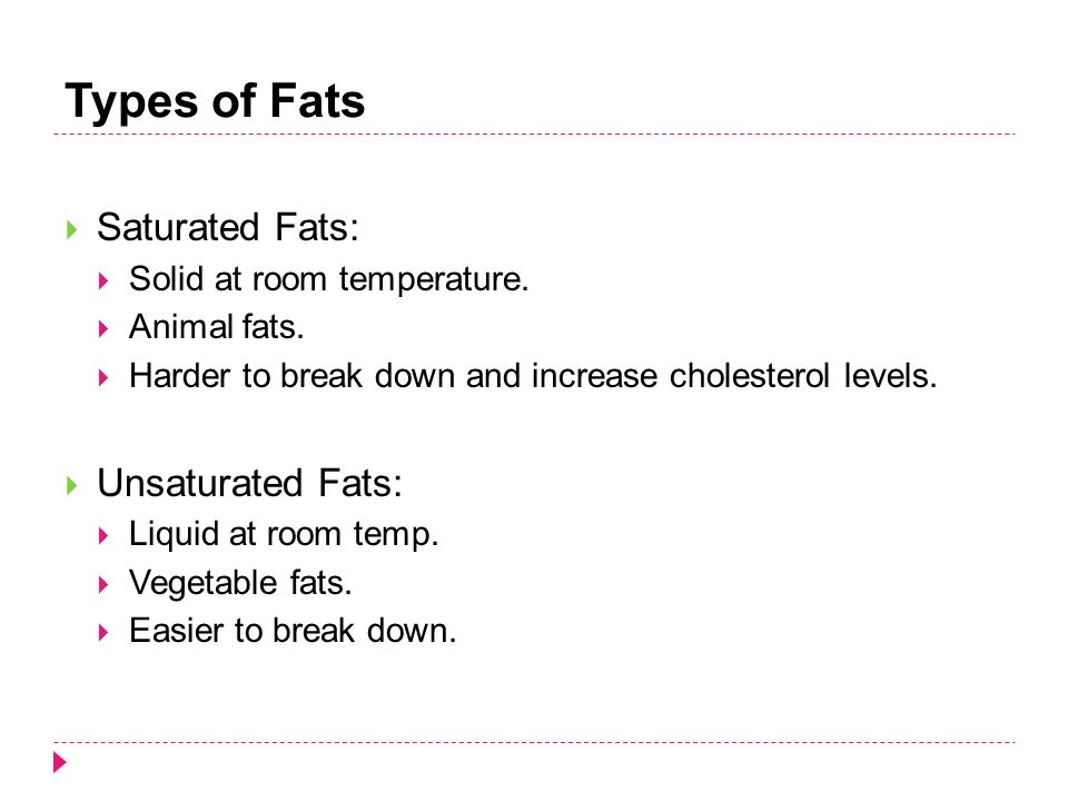 Nutrition Fats Human Biology 11 Fats Excellent For