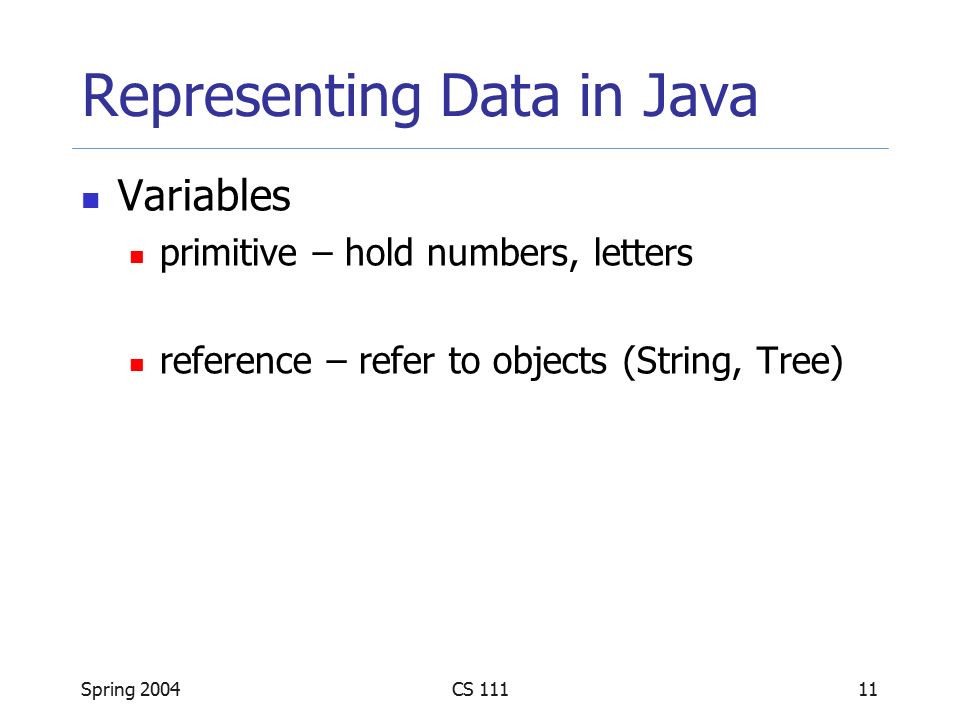 Java Review. Spring 2004CS 1112 Java Java Language Overview ...