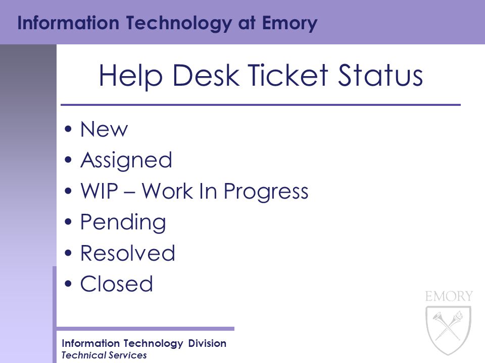 Information Technology At Emory Information Technology Division