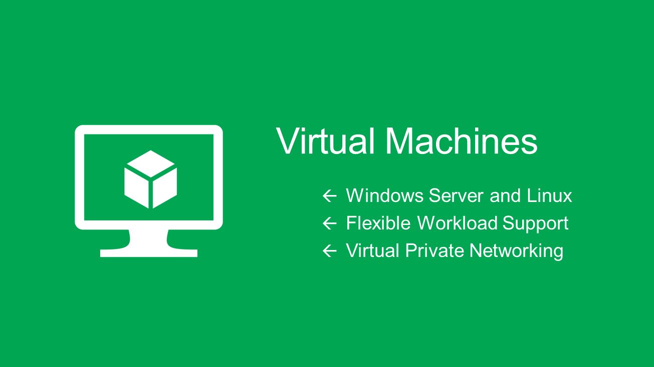 Virtual Machines  Windows Server and Linux  Flexible Workload Support  Virtual Private Networking