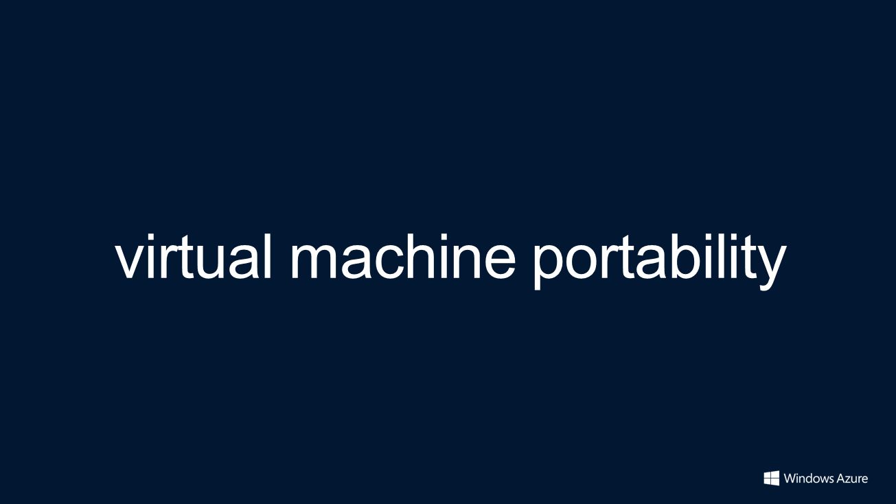 virtual machine portability