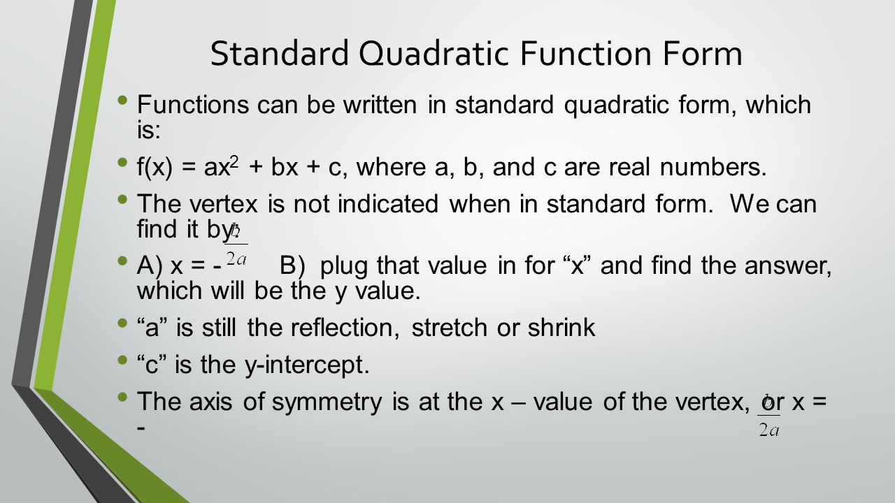 Warm Up Tuesday 8 11 Describe The Transformation Then Graph The Function 1 H X X 9 G X 5x Write The Resulting Equation Ppt Download