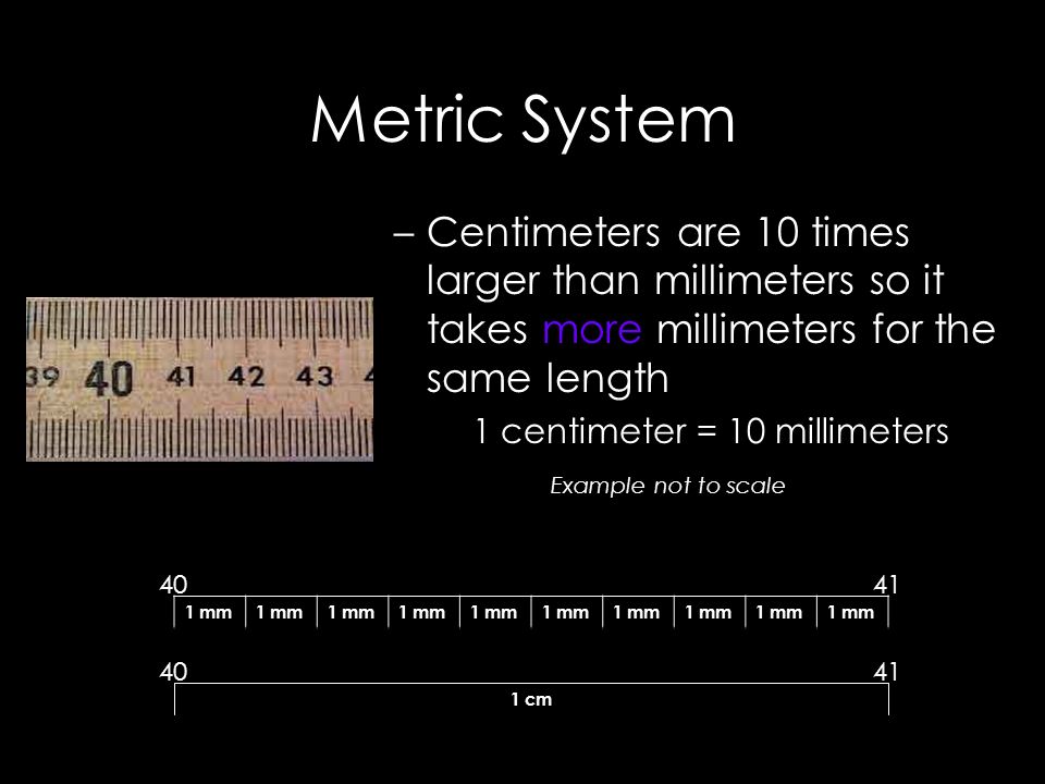 Metric System These prefixes are based on powers of 10.