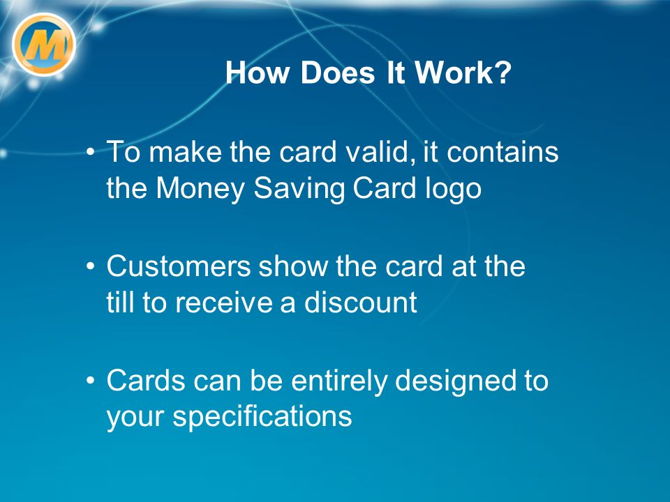 Partnership Opportunities Money Saving Card What Is The The Money Saving Card The Uk S Largest Discount Card A New And Unique Revenue Stream You Can Ppt Download