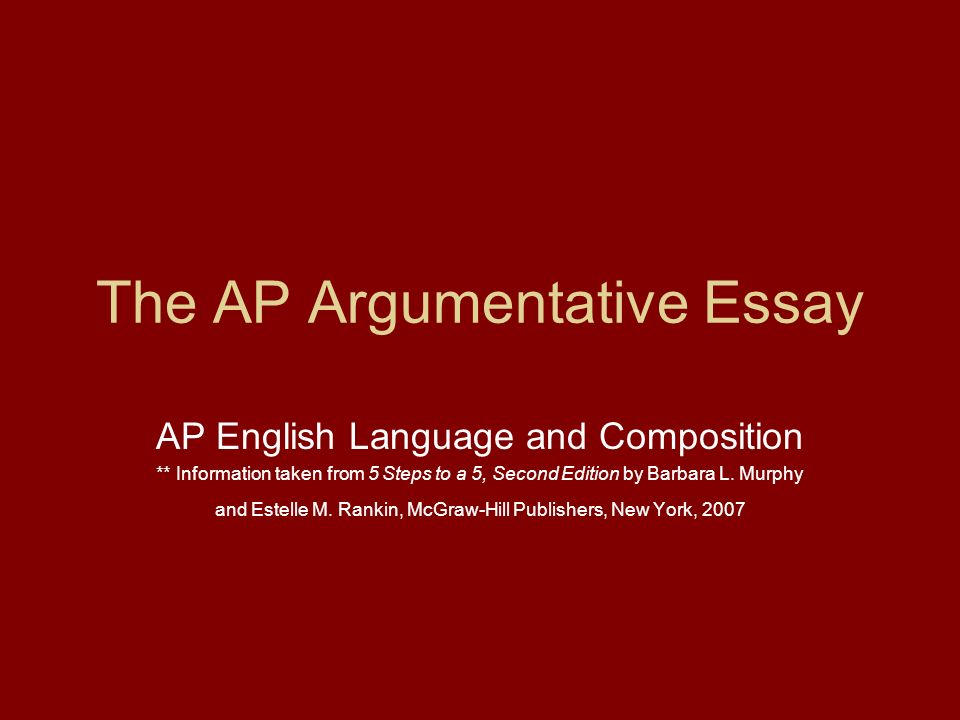 ap english language and composition argumentative essay prompts