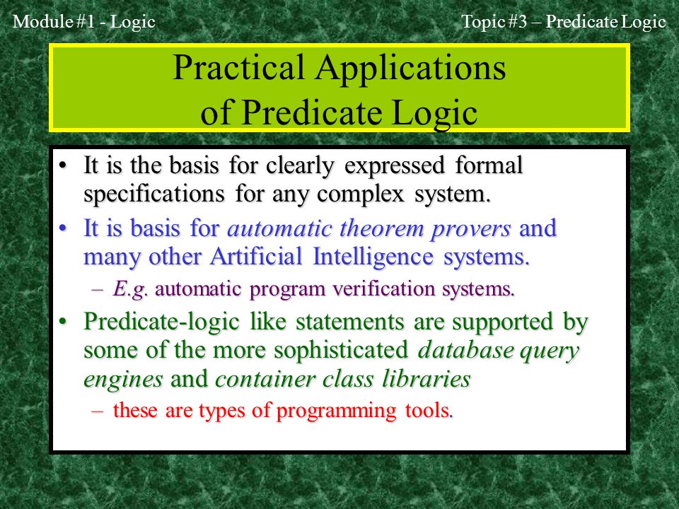 Module #1 - Logic Module #1: The Fundamentals of Logic Rosen, §§ ppt ...