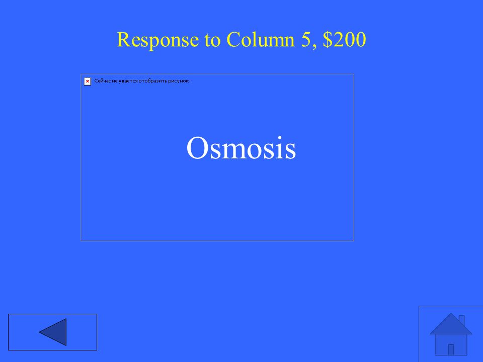 Response to Column 5, $200 Osmosis