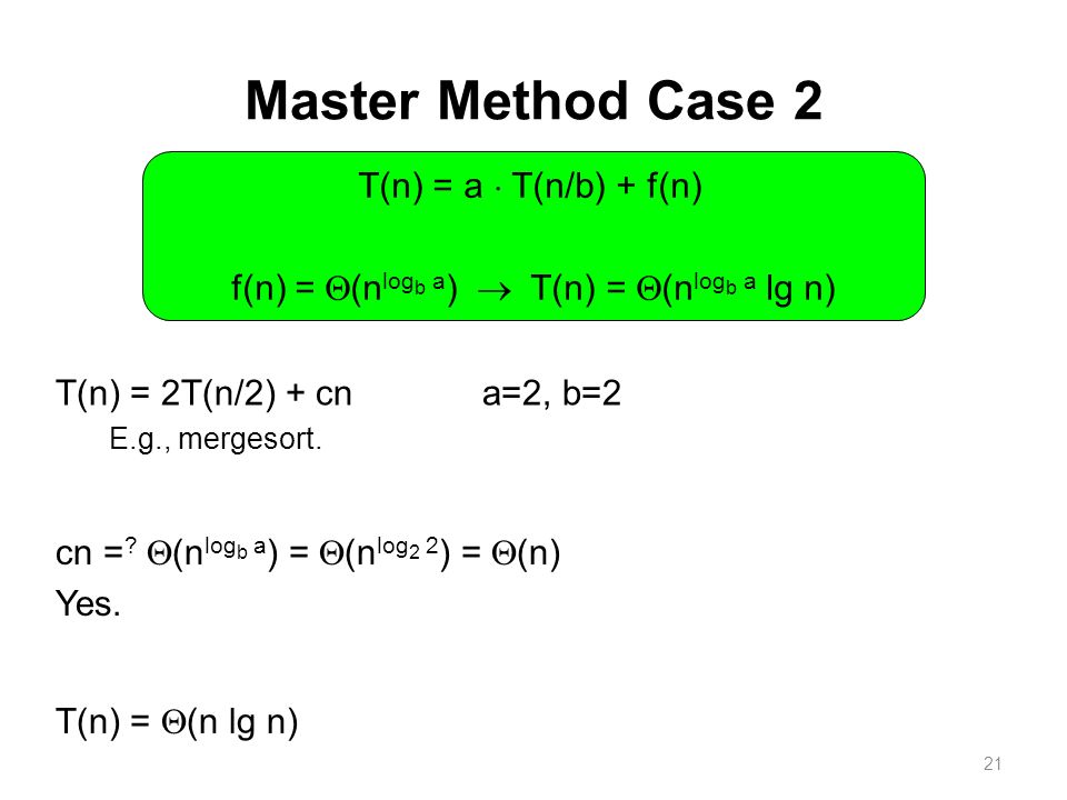 1 Computer Algorithms Lecture 7 Master Theorem Some Of These Slides Are Courtesy Of D Plaisted Unc And M Nicolescu Unr Ppt Download 1 Computer Algorithms Lecture 7 Master Theorem Some Of These Slides Are Courtesy Of D Plaisted Unc And M Nicolescu Unr Ppt Download