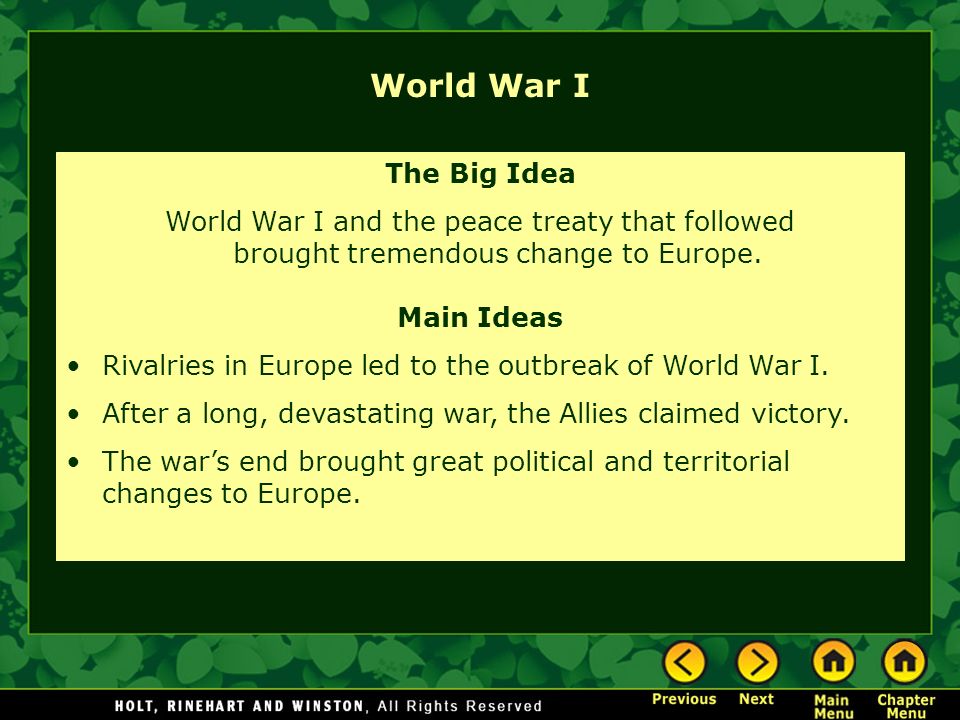 Great Ideas of World War II