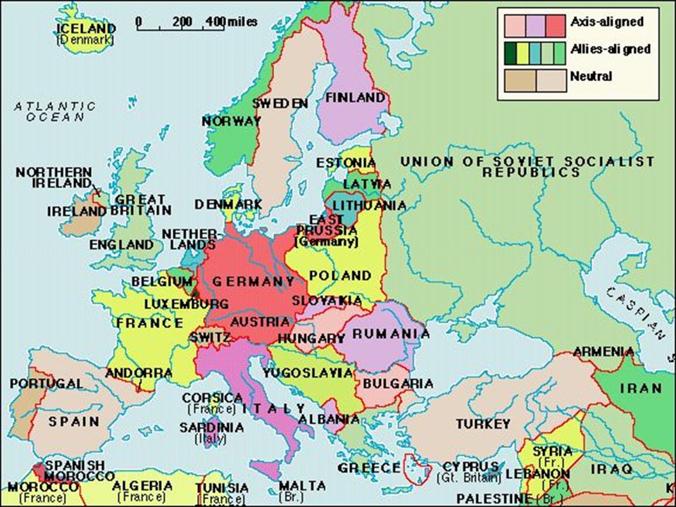 World War Ii Maps Of Europe Use The Maps In The Powerpoint To Help
