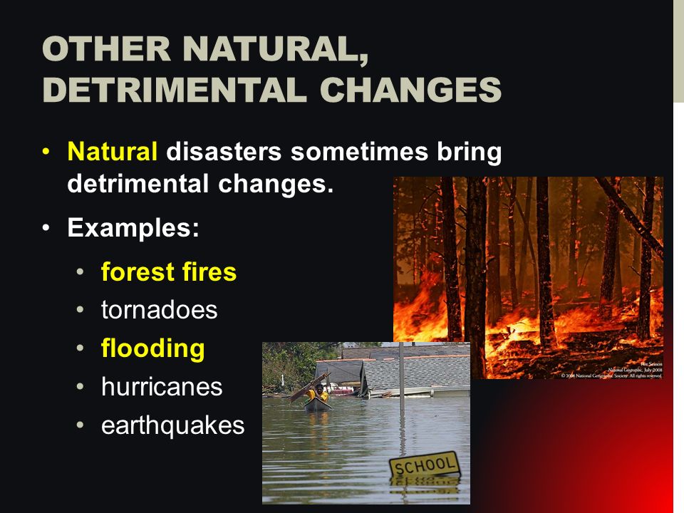 Natural Change example